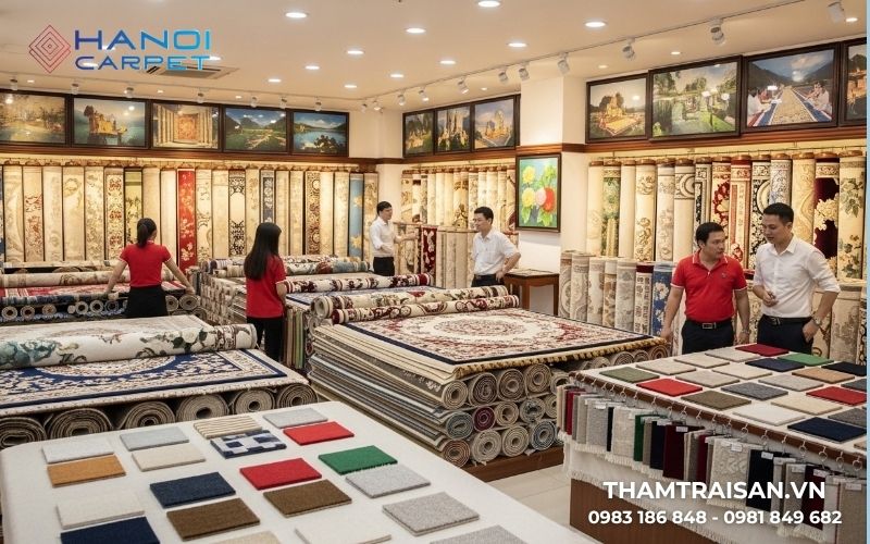 Chọn đơn vị cung cấp thảm uy tín 